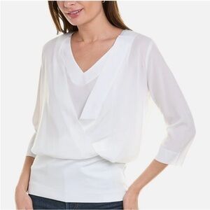 Gabi indulge Woman’s Elegant Blouse White blouse,Size L